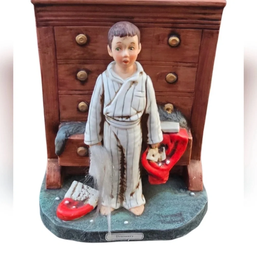 Vintage Norman Rockwell”Discovery”Figurine1975 Dave GrossmanSaturdayEveningPost